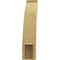 Ekena Millwork 5-inch W x 18-inch D x 24-inch H Lafayette Rough Cedar Woodgrain TimberThane Knee Brace, Primed BRCUR05X18X24LFTRCPR - alternate 2